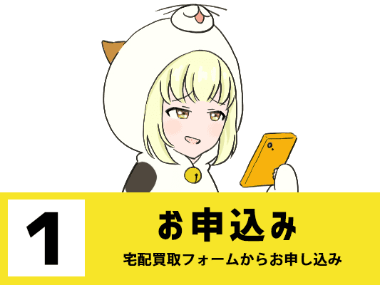 グッズメイトの宅配キットの流れ1 お申し込み