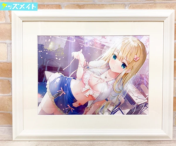 アールジュネス 軸中心派 E☆2 アートコレクションプレミアム TwinBox 直筆サイン入り 額装 B4複製原画