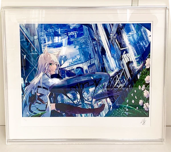  アールビバン 版画 凪白 みと 風と水の街